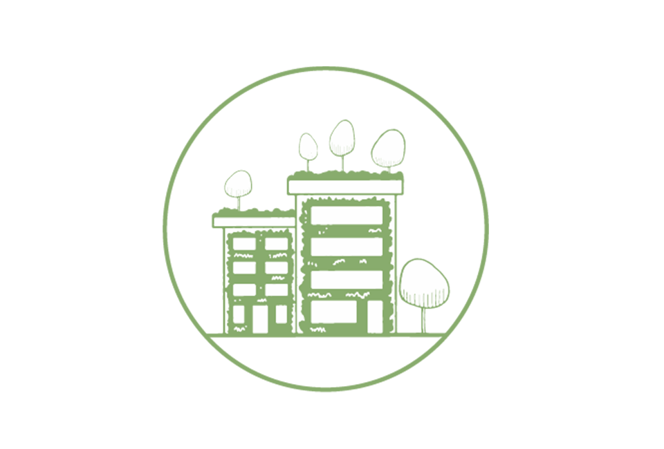 Qualitätsprinzip Für umfassende Fassaden- und Dachbegrünungen werben!